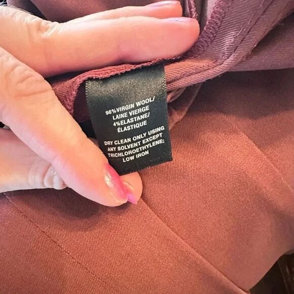 Lafayette 148 Women’s Wool Blend Burgundy Size 4 - Picture 4 of 4